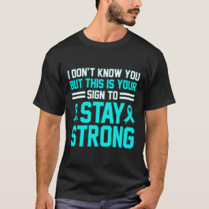 ステイ強いPtsdストレス認識度リボングラフィック Tシャツ