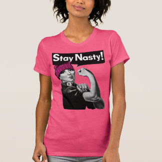 ステイ扱いにくプシハット抗議シャツ Tシャツ
