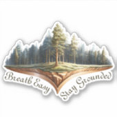 ステイ接地とリラックス巻き戻しステッカー シール (正面)