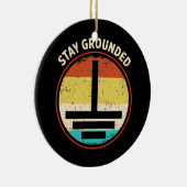 ステイ接地レトロ電気技師 セラミックオーナメント (右)