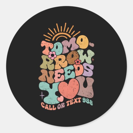 ステイ明日のニーズTalヘルス認識度 ラウンドシール (正面)