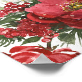 ステイ暖かい – ホリデーフラワーズ ポスター (角)