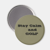 ステイ穏やかなゴルフ引用文 マグネット (正面/裏面)