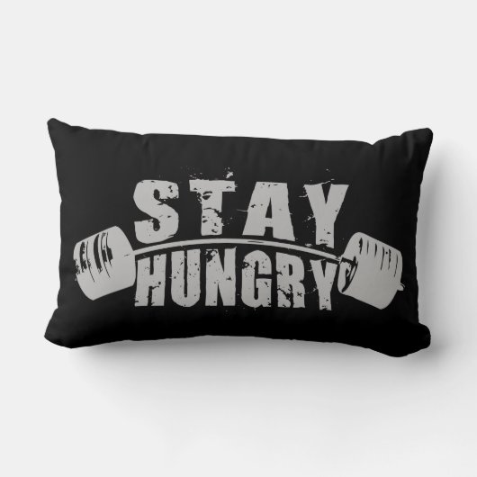 ステイ空腹 – ボディビルトレーニング やる気を起こさせる ランバークッション (裏面)