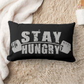 ステイ空腹 – ボディビルトレーニング やる気を起こさせる ランバークッション (ブランケット)