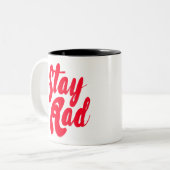 ステイ素晴らしい ツートーンマグカップ (正面左)
