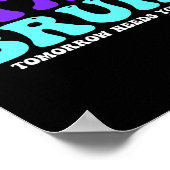 ステイ自殺認識度明日の必要性Bruh Pre ポスター (角)