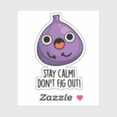 ステイ落ち着いてフルーツパおもしろいンを見ない シール (シート)