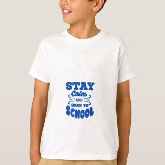 ステイ落ち着いて新学期デザインカラーTシャツ Tシャツ