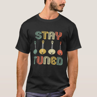 ステイ調整レトロバンジョグラフィック1 Tシャツ