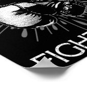 ステイ謙虚な懸命戦うボクシング手袋戦うボックス ポスター (角)