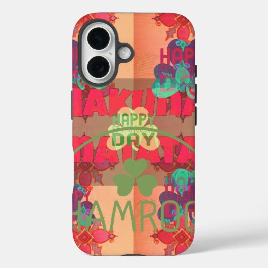 ステイ賛美ハッピーセントパトリックの日ハクナマタタ Case-Mate iPhoneケース (裏面)