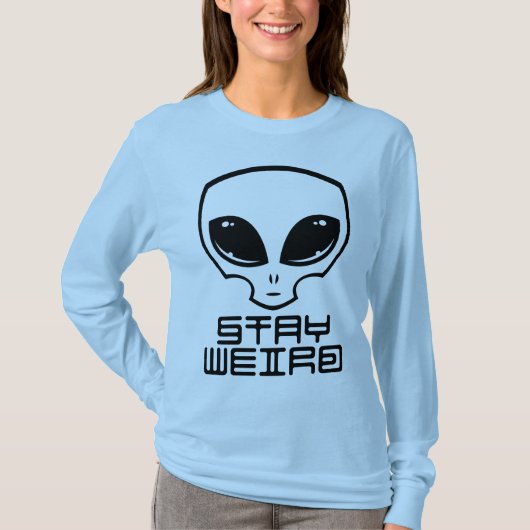ステイ風変わりエイリアンヘッド Tシャツ (正面)