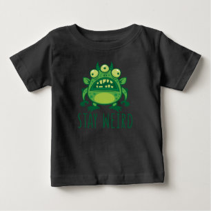 ステイ風変わりエイリアンモンスター ベビーTシャツ