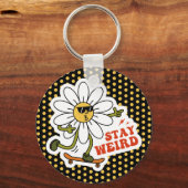 ステイ風変わりスケートボードデイジー キーホルダー (正面)