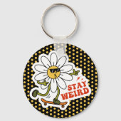 ステイ風変わりスケートボードデイジー キーホルダー (裏面)