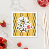 ステイ風変わりスケートボードデイジー スタンダードカクテルナプキン (インサイチュ)