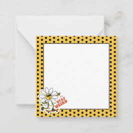 ステイ風変わりスケートボードデイジー ノートカード