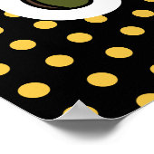 ステイ風変わりスケートボードデイジー ポスター (角)