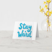 ステイ風変わりタイポグラフィグリーティングカード カード (黄色い花)