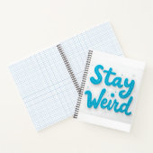 ステイ風変わりタイポグラフィノート ノートブック (内部)