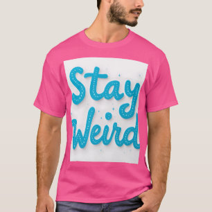 ステイ風変わりタイポグラフィTシャツ Tシャツ