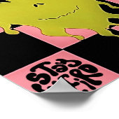 ステイ風変わりトリップ(幻覚体験)のようなエイリアンウォールアート ポスター (角)