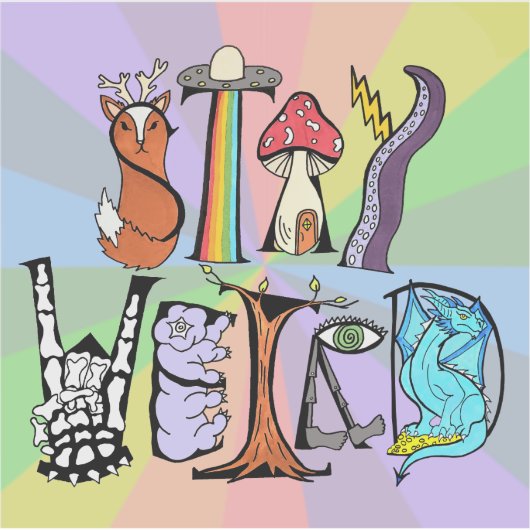 ステイ風変わりビニール シール (正面)