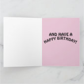 ステイ風変わりフレンズゴシックガール誕生日カード カード (内部)