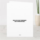 ステイ風変わりフレンズゴシックガール誕生日カード カード (裏面)