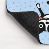 ステイ風変わりボストおもしろいンテリアドッグ マウスパッド (コーナー)