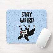 ステイ風変わりボストおもしろいンテリアドッグ マウスパッド (マウス)