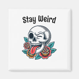 ステイ風変わりレトロスカル マグネット