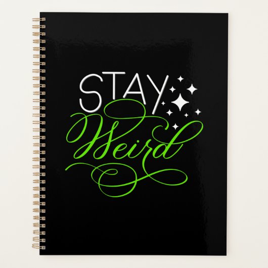 ステイ風変わり内向型、ギーク、おたく プランナー手帳 (正面)