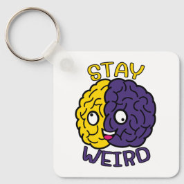 ステイ風変わり-おっちょこちょいの顔脳 キーホルダー