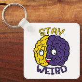 ステイ風変わり-おっちょこちょいの顔脳 キーホルダー (正面)