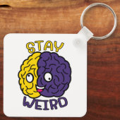 ステイ風変わり-おっちょこちょいの顔脳 キーホルダー (裏面)
