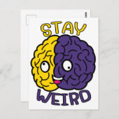 ステイ風変わり-おっちょこちょいの顔脳 ポストカード (正面/裏面)