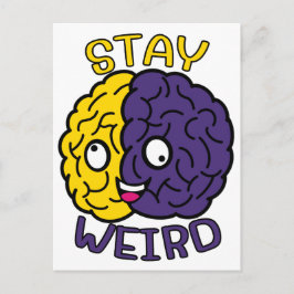 ステイ風変わり-おっちょこちょいの顔脳 ポストカード