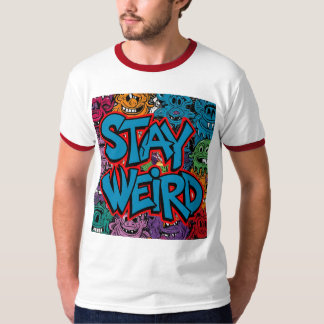 ステイ風変わり- Graffiti Streetwear Graphic Tシャツ