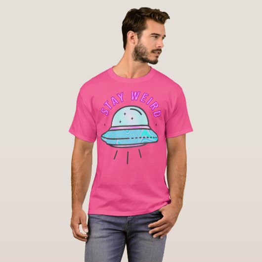 ステイ風変わり- Ufo Tシャツ (正面フル)