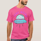 ステイ風変わり- Ufo Tシャツ (正面)