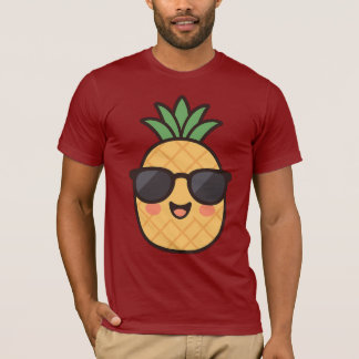 ステイ クール - かわいいパイナップルの夏デザイン Tシャツ