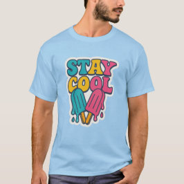 ステイ クール - レトロ サマー ポップシクル Tシャツ