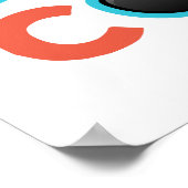 ステイ クール | 面白いカラフルなベビーアート ポスター (角)