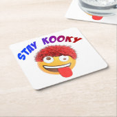 ステイ・コキー スクエアペーパーコースター (アングル)