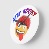 ステイ・コキー ラウンド壁時計 (傾斜)