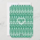 ステイ・コージー |ブルドッグフランスのトナカイのクリスマス シーズンカード (裏面)