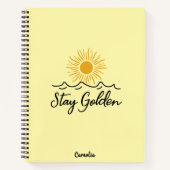 ステイ・ゴールデン・スパイラル写真ノートブック ノートブック (正面)