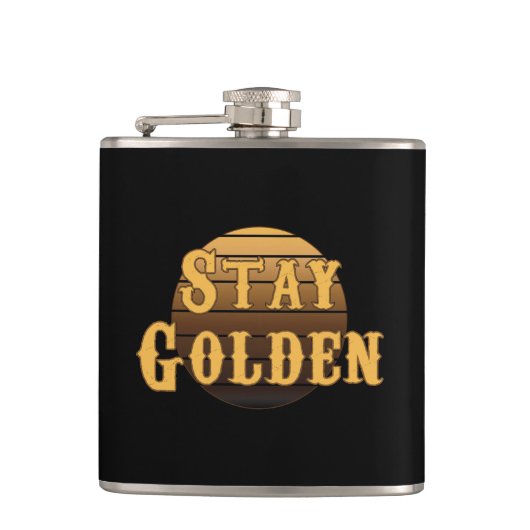 ステイ・ゴールデン・ヴィンテージ フラスク (正面)